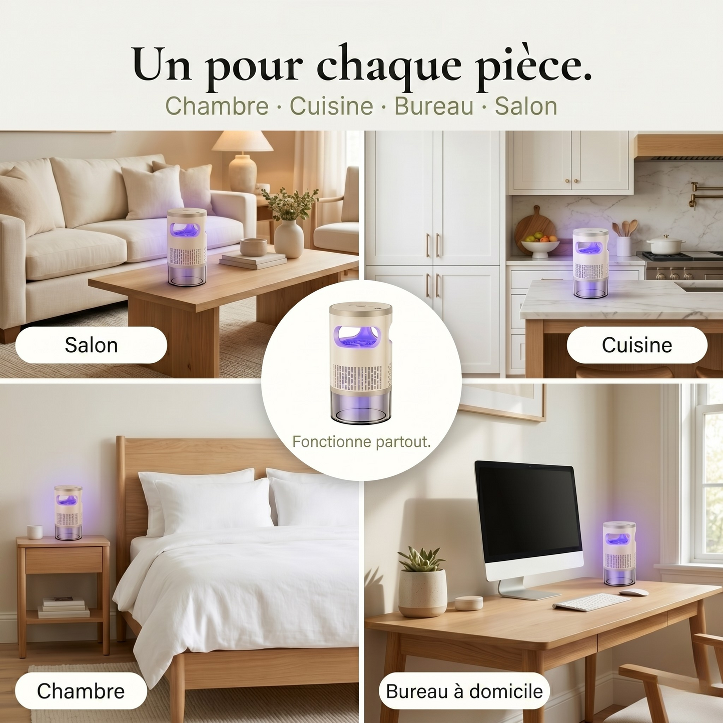MosquiSafe Piège à Moustiques Silencieux