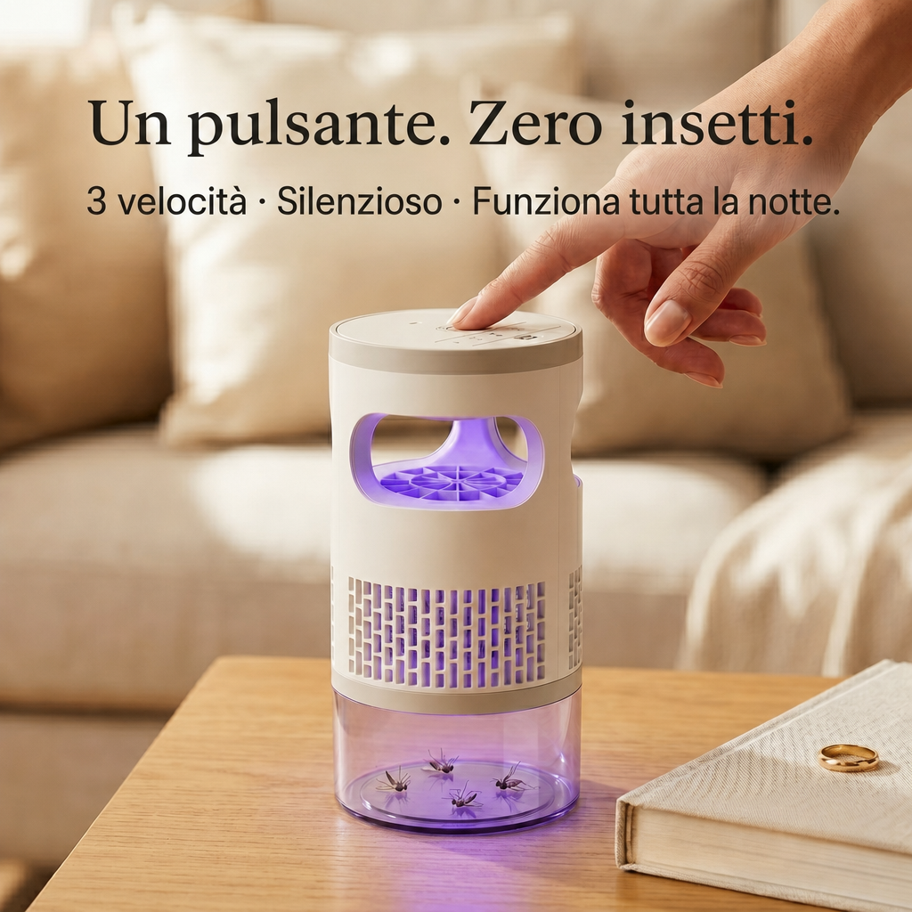 MosquiSafe Trappola Silenziosa per Zanzare