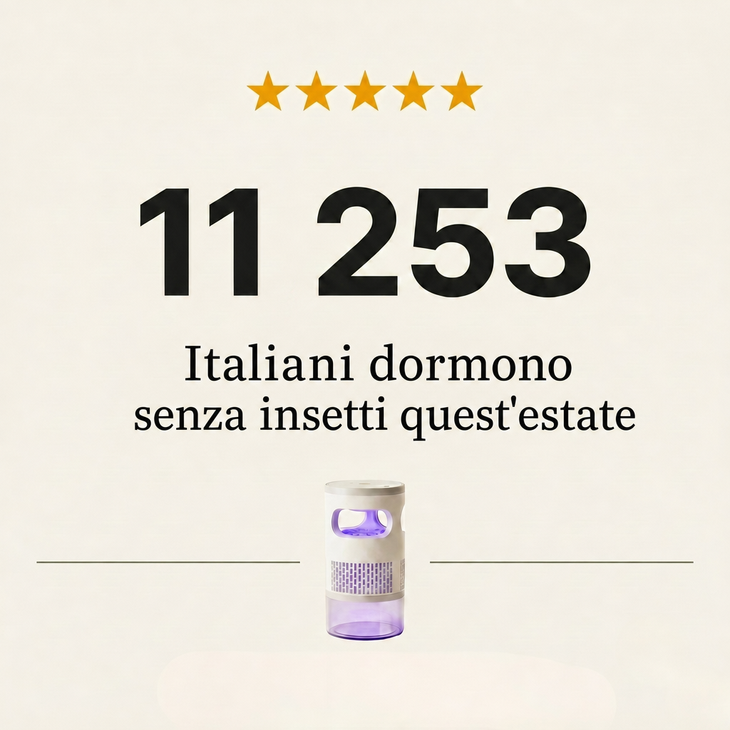 MosquiSafe Trappola Silenziosa per Zanzare